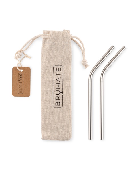 Bru Mate Stainless Steel Reusable Straws Small Beige | UAE_BRU25767